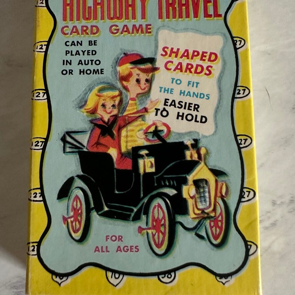 Highway Travel Vintage Card game Built-Rite 446 1960’s Kids nostalgic